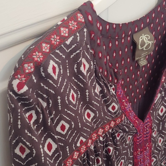 Anthropologie 3/4 length sleeve shirt women's M - Picture 3 of 8